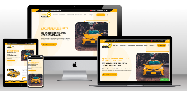 Taksi ve Servis Web Site Paketi Dakik61